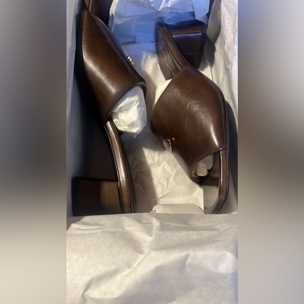 NWT AND BOX MADE IN ITALY VITTORIO VIRGILI Brown Leather Shoes - Picture 11 of 11